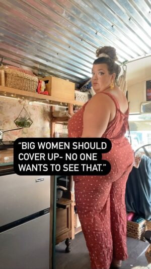 Jezebel Express Instagram - I’ve been told to hide my entire life—  to wear dark colors, cover my arms, pick “flattering” outfits and wait until I’d lost ten (or twenty or fifty) pounds to do… well, anything. The beach was for later, when my body was acceptable. Dating could wait until I had a better body to offer my partner. Wearing fun clothes, being loved exactly as I was, being the star of the show— I was told I could do those things when I was thin. I would “deserve” them when I was thin.

I chose to live my life with joy and exuberance in response to that messaging. I’ve walked in New York Fashion Week, I toured Iceland dancing, and every once in a while, a woman tells me I changed her life. None of that would have happened if I’d been preoccupied with hiding the hideousness of my arm flab from the universe.

I was told I had to wait until later to do the daring things, that I needed to be acceptable first. But the requirements for being acceptable kept changing. If I’m honest, it started to feel like a scam, and the “tomorrow” that was supposed to be better just never showed up.

I started asking what was possible today, in my current circumstances, instead of feeling miserable and ashamed of them. And the day I said “I’m tired of waiting, I’m just gonna do it anyway” was honestly the best day of my life. 

You have this option too: to simply exist as you are. To live today.

And I do wanna say that deciding to enjoy today doesn’t mean that your complex feelings about your body will just poof into thin air. The expectation that we all achieve perfect, unwavering self love is unfair— you don’t get from hating your body to loving it overnight. Most of us spend most of our lives in the middle. We are allowed to live our best lives while we are figuring it out.

We are allowed to live our best lives in bodies we might find imperfect, and bodies we wish we could change, and bodies that are in the process of changing, and bodies that are probably gonna stay the same.

I will tell you what I learned the hard way:

You are permitted joy. It is your birthright. And you can claim it today. ❤️