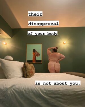 Jezebel Express Instagram - So one of my TikToks is doing numbers, and as usual, a pile of strangers have shown up to express disgust at my body. I won’t say that this has no emotional impact, but the contents of the hateful messages just feel… trivial. 

Maybe it’s just part of having been a fat public figure for so long, but I feel like I can hear what people mean under their vitriol… and so little or what they are saying is actually about me. I remember the time a young fat person DM’ed me: “I would want to die if people said those things about me - how can you stand it?”  I wrote back, and told them the truth: Those people aren’t saying anything about me. They are saying something about the way they see the world.   People who comment on other people’s bodies do so to express or reenforce their values and beliefs. Something about me feels challenging to them, and they feel the need to re-assert their beliefs out loud, in public.

To be clear: they do this for themselves, not me. No one shows up on a stranger’s page and says awful shit to them for the stranger’s benefit.   Maybe they’re saying:
🫥“I only value people who live in bodies I find sexually attractive.”
🫥“I work hard to have a fit body, and I believe only people with fit bodies deserve respect or attraction.” 
🫥“I resent you because I hate myself, and I don’t understand how you don’t hate yourself, too.” 
🫥“I perceive my social position to be higher than hours, so I have the right to mock you.” 🫥“I was raised to believe fat people are always miserable and self-loathing… who are you to break the rules?”

With family & friends, body commentary is often a bungled attempt at love. “I am afraid you will not find a husband” or “I don’t want others to be cruel to you”. But whether people intend menace or care, the fact remains: body comments are simply reiterations of their own fears and desires, projected onto you and your perfectly acceptable body.  Comments about our bodies are almost never actually about us, in any way, shape or form. This is worth remembering, because it also means that other people’s opinions of our bodies should hold but negligible weight when we are assessing our own worth.

I hope this helps someone. ❤️