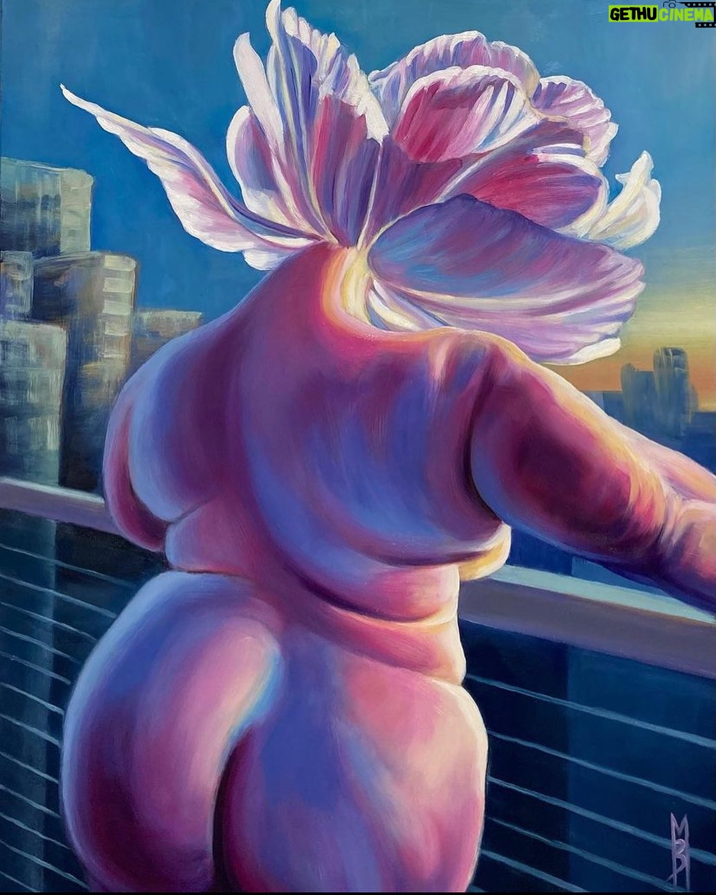 Jezebel Express - 545 Likes - Loving this painting by @bronwynmcivor ā they used one of my recent self taken photos as a point of inspiration. I love how this is both recognizable and totally new, all at once. ššŖ· #yourbodydeservesdaylight