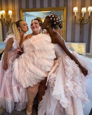 Jezebel Express Instagram - Dreams do come true! Today I performed in New York Fashion Week in @selkie’s unbelievably gorgeous runway show at the St. Regis Hotel’s rooftop ballroom! 💗

I have such appreciation for @selkie on so many levels— from the unapologetic whimsy and magic of their aesthetic to their intentional, consistent inclusivity and commitment to creating fashion for all bodies.

I’ll be posting more about the show this week, but for now, let me just say: WOW. The looks were incredible, the models and teams were so kind, my performance was an absolute blast, and the entire audience looked so great they could’ve stood on their own in the spotlight!

But I think the absolute best part of today was realizing that this entire collection would have been brain-breaking to me when a teenager, but it would also have changed my life. 

Back then, my only option for clothing was whatever the one fat lady store at the mall had on sale. Young people weren’t supposed to be fat, so the clothes were targeted exclusively to office workers. I  was rocking business casual looks at da club y’all! I was out there in chinos! It was not great.

Even worse, it got the message knocking around in my impressionable brain that larger bodied people don’t deserve beautiful clothing, or to participate in girly or romantic behavior, or to draw attention to themselves at all, unless they’re performing weight loss penitence.

I had to do a lot of hard work as an adult to unlearn those lessons, and one of the reasons I began performing burlesque was because I wanted to help adult women rethink their relationships to their bodies and their sexuality.

But today, as I was laced into a corset covered in butterflies and swathed in soft sexy pink, I realized that when I most needed to see fashion like this was was a teen flipping through fashion magazines, trying to learn how style worked and seeing no one who looked like me, and nothing that spoke to me.

Today I got to be the person teenage me really needed to see in fashion. I can’t imagine anything feeling better.

@selkie, I’m so glad you’re here. You are everything I want fashion to be. Thank you so much for letting me be part of the magic. ✨🌙🔮