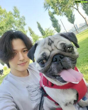 Ji Il-ju Instagram - 동현형네랑 코코랑 같이 한강 나들이~ㅎ