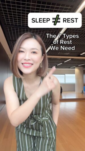 Jia Hui Siau Instagram - No wonder sometimes I feel run down even after 9 hrs of sleep!

7️⃣ types of rest that we really NEED to feel renewed! Share with your friends! 🥰

1. Physical - sleep, stretching, massage or even a leisurely walk 

2. Mental - meditation, mindfulness, regular breaks throughout workdays, journaling

3. Sensory - turn off devices & light💡 

4. Emotional - say no to ppl pleasing, express emotions, deep breathing, therapy, journaling 

5. Social - no to gatherings that deplete your energy, nurturing authentic relationships, alone time

6. Spiritual - praying, volunteer work, community involvement 

7. Creative - nature, museums & galleries, music

Some activities such as meditation n journaling might cover a few types of rest… Hope you find ways to rejuvenate yourself!

Gonna book my massage session now! 💨 💆‍♀️ 

#selfcare #selfcaretips