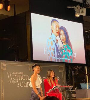 Jihae Instagram - Inspiring night at Glamour Women of the Year with  incredible women working towards positive change. Thank u @glamour @sambarry for having me. I was so moved by all the compassionate change makers.
My amazing team @danniellethomas @rscapellan @bri_face_killa @masondharris @teamid ; the glam team & my besties 👯‍♂️ @rita_nakouzi @oceanjules8 helped me get my look together as I self styled.  It takes a village!
Wearing @ronaldvanderkemp 
Make up @andrewcolvinmakeup 
Hair @rebekahcalo 
Jewelry @blisslau 
Shoes @louboutinworld Clutch @alexandermcqueen 
.
.
.
#glamourwomenoftheyear #jihae #fashion #glamour