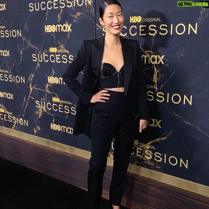 Jihae - 1.5K Likes - Such a beautiful night at Succession Season 3 premiere! Reuniting w the cast & production was heart warming.♥️🦋
Styled by @jeanneyang & @dolly.pratt and assistant @amberrose.smith
Makeup by @andrewcolvinmakeuo
Hair by @rebekahcalo
Wearing @ysl & body jewelry by @blisslau
.
.
.
.
#succession #premiere #redcarpet #jihae