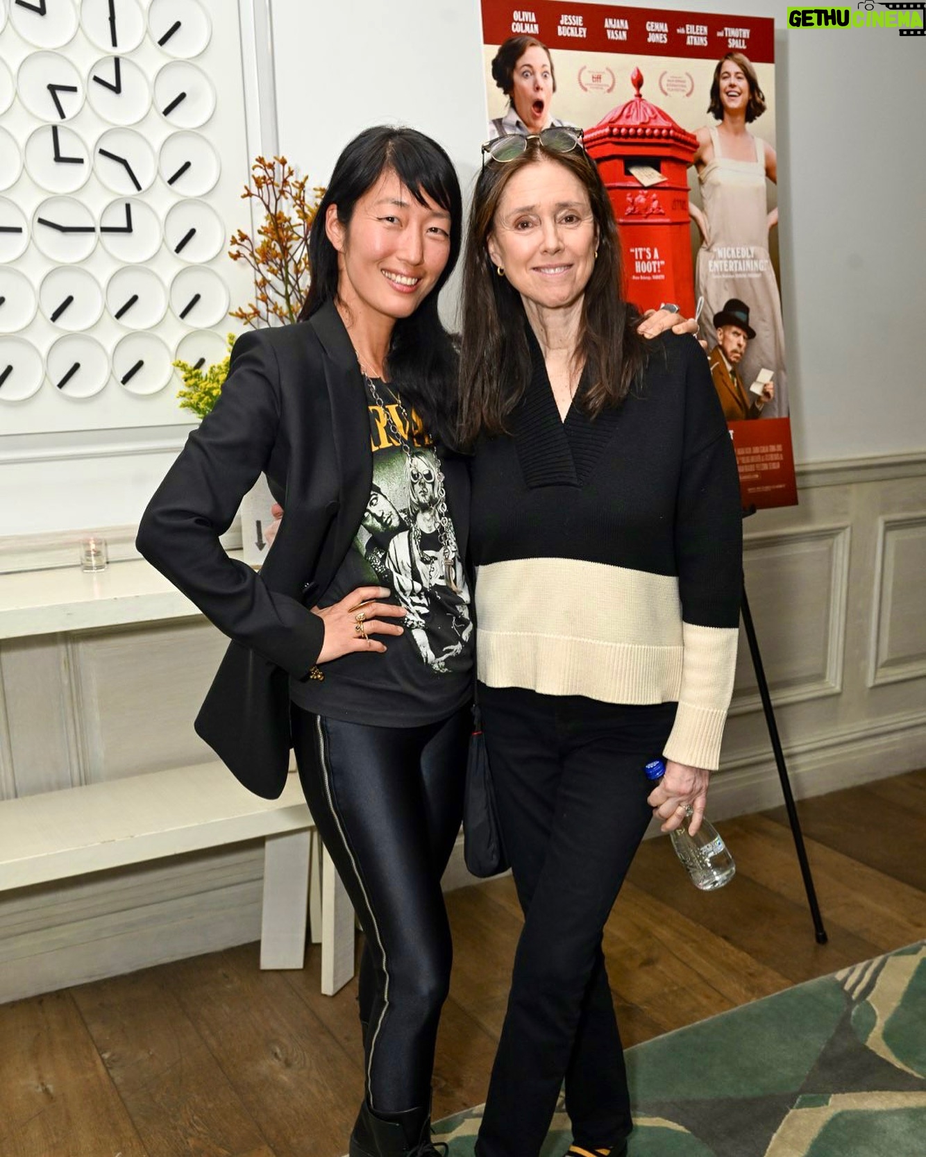 Jihae - 3 Likes - Thanks for the laughs! Can’t believe this is based on a true story… With one of my fav humans Julie Taymor @cinemasociety #wickedlittleletters @crosbystreet_hotel