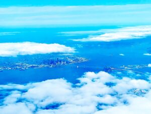 Jill Shalvis Instagram - If you squint, you can catch a glimpse of the Bay Bridge in San Francisco from the plane ride home! (Pic taken by Special Edition because i slept the flight away 😊)