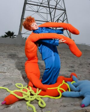 Jillian Meyers Instagram - A squiggle in the world. 

A creative collaboration between myself   @mccall_olsen   @baylie_olsen brought to life with pieces by the incredible @mimihaddon ✨

Photography by @mccall_olsen 
Creative Assist   Lighting by @baylie_olsen 

Delighted is an understatement in respect to working with these sweet sisters 🧡