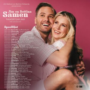 Jim Bakkum Instagram - Wat hebben we hier veel zin in! De theaters die open zijn gaan hárd 😳 (link in bio) De kaartverkoop is voor een aantal theaters dus al gestart, van veel gebeurt dat ergens in de komende periode. We zullen jullie op de hoogte houden, maar hou het vooral zelf ook in de gaten 👀 Eindelijk quality time. In 2025. Maar dan samen met jullie. 🫶🏻