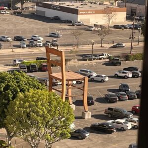 Jim Beaver Instagram - My view from the courthouse. It wasn’t big enough, so they put it up on blocks.