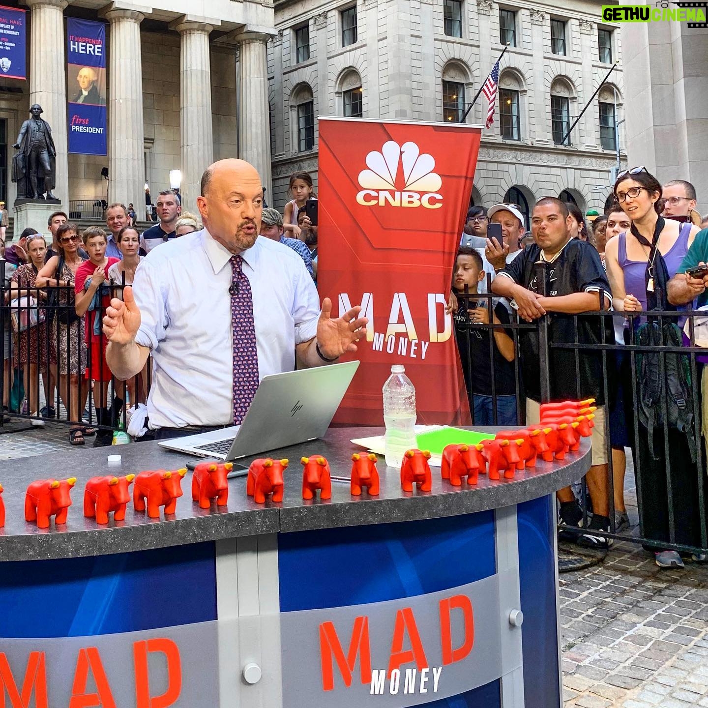 Jim Cramer - 1.1K Likes - It was so great seeing Cramerica show up on Wall Street yesterday! What do ya think, should we do it again next Tuesday?
