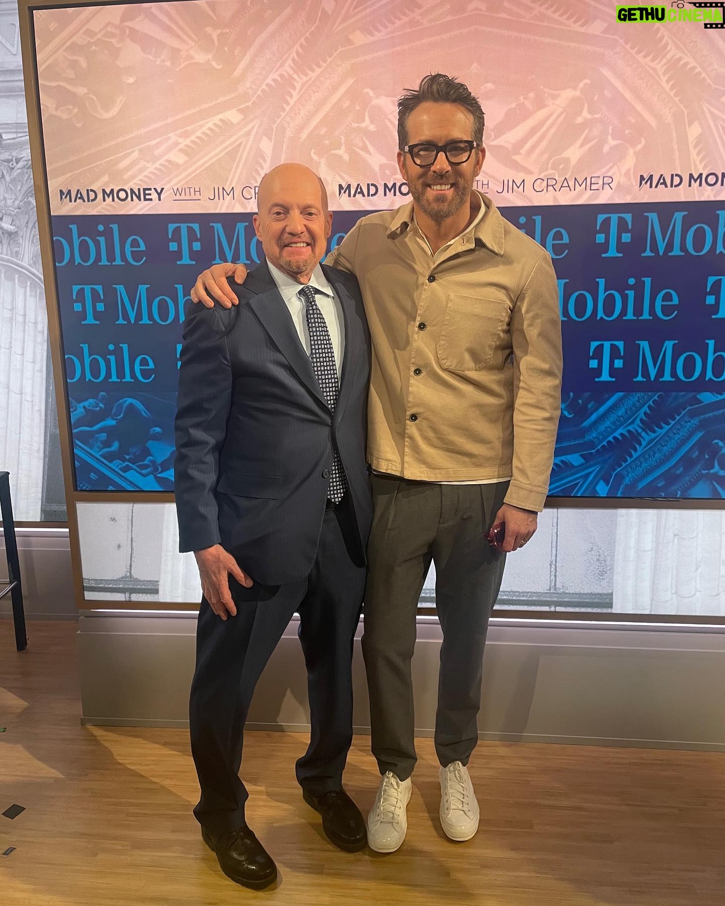 Jim Cramer - 2.4K Likes - They’ve yet to have a Wall Street guy as Sexiest Man of the Year, but he said he’d put in a good word for me
Talking @mintmobile and @tmobile with @mikesievert and @vancityreynolds tonight!