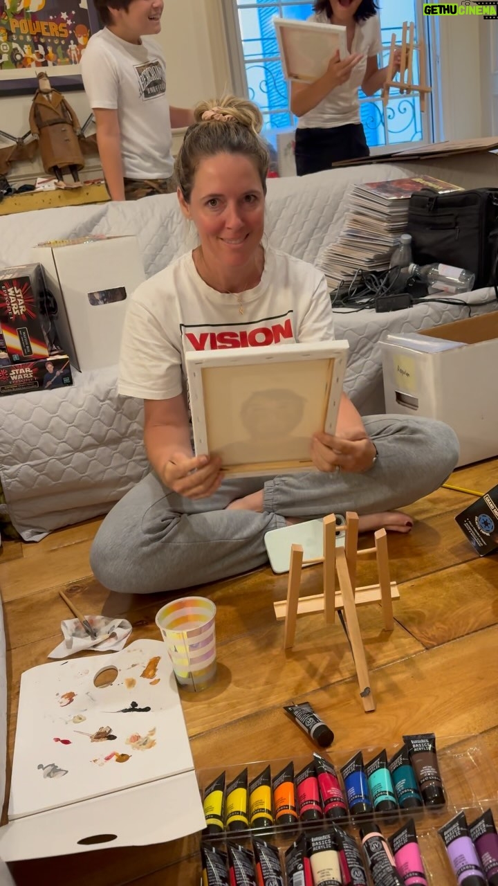 Jim Lee - 8.4K Likes - Sunday date night at home. Just trying our hand at painting one another. My amazing wife @joke2far is such a trooper and did a phenomenal job! I love her portrait of me. ā¤ļø