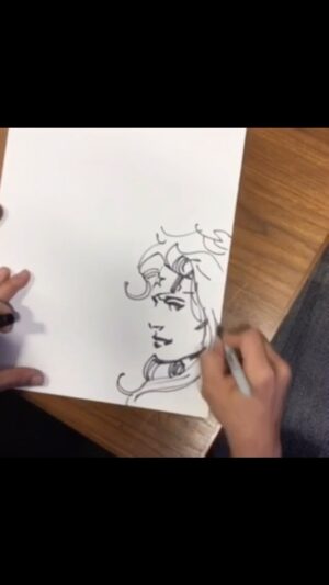 Jim Lee Instagram - This time a quick clip of sketching Wonder Woman ❤️💙💛🩶