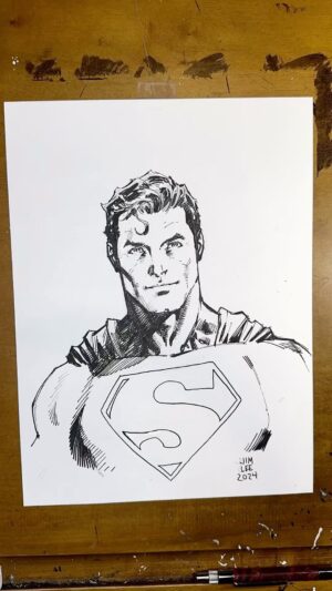 Jim Lee Instagram - Ok I’ve heard through back channels that my “4 easy steps to draw so and so” are BS and that I need to slow it waaay down and walk people through the real, arduous, grinding, hard work it takes to transform a blank sheet of paper into a piece which I can hopefully eBay for some decent coin…er, into a piece I can hopefully donate to a museum…so here ya go! Don’t ever say I don’t listen…#howtodrawSupermanin1938steps