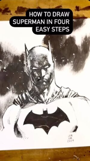 Jim Lee Instagram - In the Golden and Silver age of Comics—Clark Kent and Bruce Wayne’s faces were often drawn exactly the same with slightly different hair styles. Our heroes often used this similarity to great advantage pretending to be one another to stymie their collective villains but often to the consternation of their friends and allies, Lois, Alfred and Dick! To help celebrate Superman’s first appearance as the world’s first superhero back on April 18th, 1938–I present to you all my easy HOW TO DRAW SUPERMAN IN 4 EASY STEPS! But you will need to grab an egg and review my ‘how to draw Batman’ primer a few weeks back…til then, here’s to 86 wonderful years of the Man of Tomorrow! #happysupermanday #dccomics #superman #batman #86 #happyanniversary #action1 #bigblue