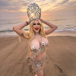 Jimbo Instagram - Just traded my voice for these legs with a Sea Witch in PV

Just Emerging from the ocean With my Crown after searching for Pearl Necklaces…Welcome to the stage Sandy Cracks

So much fun in the sun with @mrbradytaylor, thanks for all these pics my love.

#queen #beach #sunset #funset #vacay #crowning #beachy #waves #drag #beachbitch #sandycracks