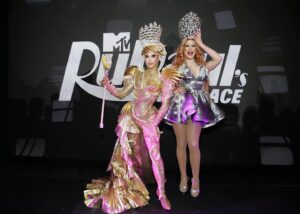 Jimbo Instagram - Congrats to our New Queen @66wind99 and top 3 @sapphiracristal and @the_planejane !! What an exciting episode and an amazing season!

I had so much fun last night hosting the viewing of the @rupaulsdragrace Season 16 Grande Finale!  Thank you @mtv and @paramountplus for inviting me!  Thanks @edgenyc for having us!

So great to see my sisters @thekandymuse @xunamimuse @upuntil.dawn @thenickydoll @honeydavenportofficial @eurekaohara @plasmanyc and Icon @amandalepore 

Photo credit Santiago Felipe @gettyimages

#drag #finale #hostesswiththemostess #crowning #newqueen #sweet16 #fun #dragrace #dragqueens