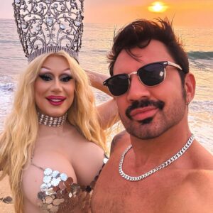 Jimbo Instagram - Just traded my voice for these legs with a Sea Witch in PV

Just Emerging from the ocean With my Crown after searching for Pearl Necklaces…Welcome to the stage Sandy Cracks

So much fun in the sun with @mrbradytaylor, thanks for all these pics my love.

#queen #beach #sunset #funset #vacay #crowning #beachy #waves #drag #beachbitch #sandycracks