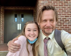 Jimmi Simpson Instagram - We finished filming The Starling Girl 10 months ago then @laurelparm, @karadurrett & #SamLevy cut it together in time for #Sundance where @bleeckerstfilms snapped it up… it’s now in theaters! When you start a film with a tiny budget you know you won’t get the luxury of time and resources. But what you know you will get is a group of humans creating together simply because they care. A lot. I didn’t know a single one of these people before a year ago and they’re all now essential friends of mine. The Starling Girl is gorgeous & undeniably moving. The sort of film that drew me to this craft in the first place. I’ll never not be stunned by the caliber of work from our director @laurelparm & our Starling girl @elizascanlen. The rest of the cast & crew follow their lead. Please enjoy❤️ #lewispullman @wrennschmidtsemiofficial @jessamineburgum #austinabrams @claire.greenwood30 
(and yes I do wear my @cotopaxi hip-pack everywhere)