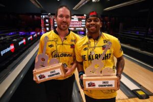 Jimmie Allen Instagram - CHAMPS!!! My guy @sean_rash had my back and was the reason we got the win!!! Thanks so much to all the Celebs, @pbatour and the fans that came out!!