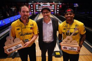 Jimmie Allen Instagram - CHAMPS!!! My guy @sean_rash had my back and was the reason we got the win!!! Thanks so much to all the Celebs, @pbatour and the fans that came out!!
