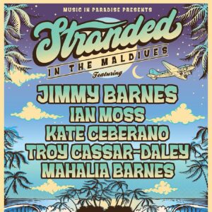 Jimmy Barnes Instagram - We’re down to the last 10 rooms for Music In Paradise’s 10 year anniversary celebration getaway shows in the Maldives this September 1-11, 2024.
 
Come and join myself, @ianmossmusic, @therealkateceberano, @troycassardaley, and @mahaliabarnes in paradise in the Maldives for a week week in paradise. 
 
It’s going to be great. Packages   info here (link in bio): https://www.musicinparadise.com.au/event/stranded-in-the-maldives-with-jimmy-barnes/