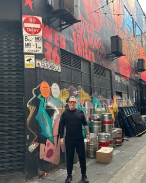 Jimmy Barnes Instagram - It’s a scrappy little lane, looks like you can find some trouble in there, kinda suits the beginnings of the band.

Good to be back in the hometown. 

#coldchisellane