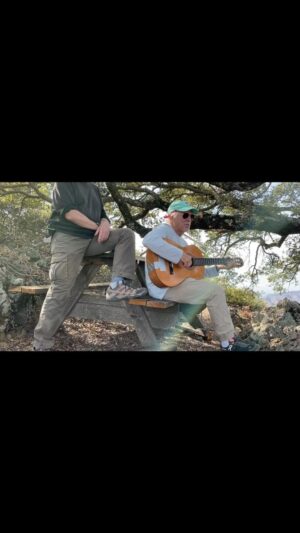 Jimmy Buffett Instagram - The time Jimmy hiked to Devil's Peak, the top of Santa Cruz Island with Jane and some of his closest friends to celebrate Tom's birthday. Over 4 miles uphill with a taped up borrowed guitar on his back. At the top it seemed appropriate for 'changes in altitudes' with some swearing mixed in. 

Santa Cruz island is the largest of the Channel Islands off the coast of Santa Barbara. Footage by @jbrandstein