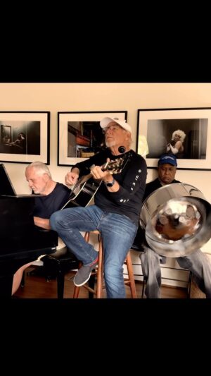 Jimmy Buffett Instagram - April 2021.... Jimmy, Mr. Utley and Robert got together at the Utley house in Venice, CA. It was the first time they had played together since the pandemic outbreak. Their longest break in decades. A special day