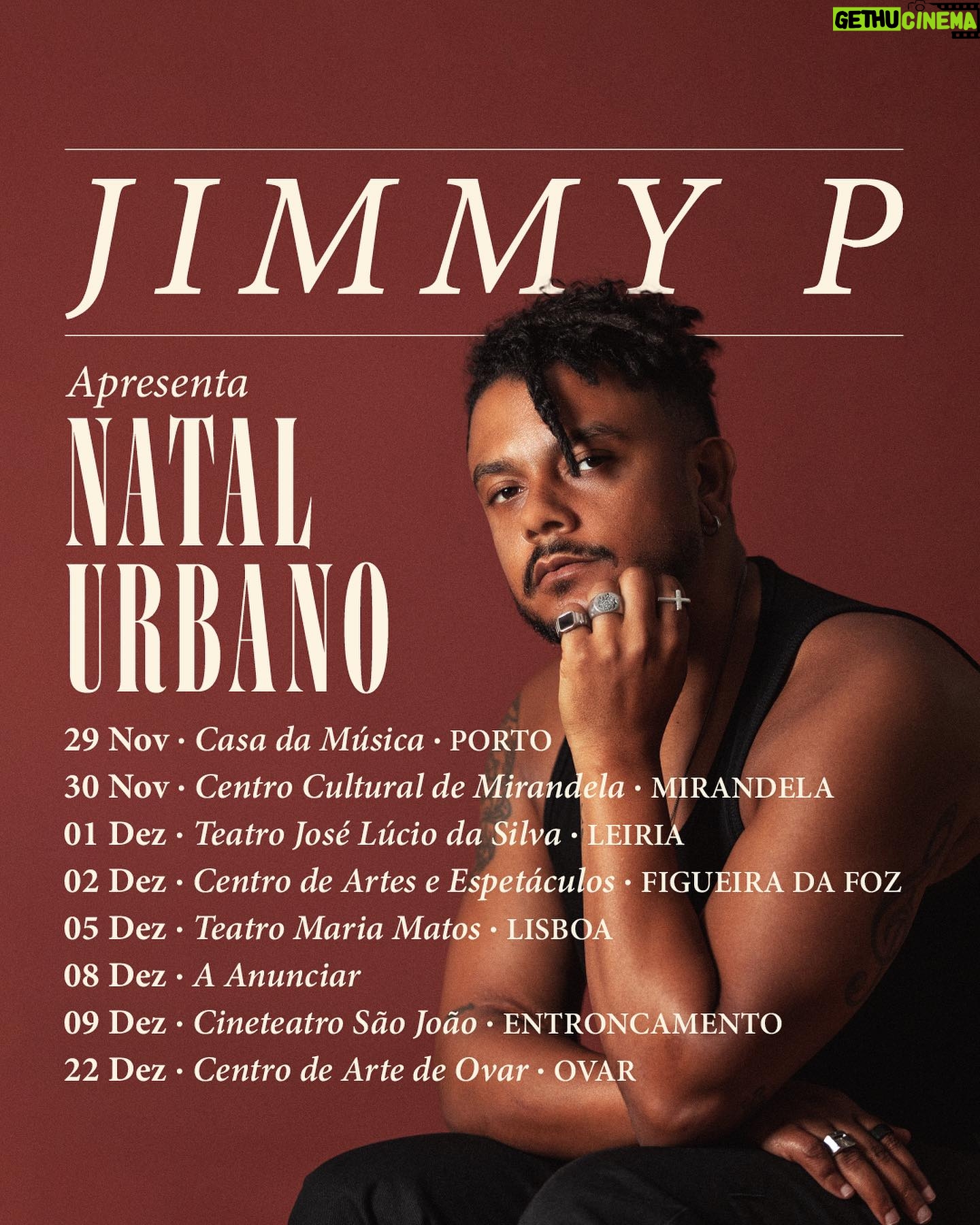 Jimmy P - 3 Likes - Onde nos encontramos em Dezembro? Em que cidades gostavam de ver a digressão “Natal Urbano”?
29 Nov - PORTO
30 Nov - MIRANDELA
01 Dez - LEIRIA
02 Dez - FIGUEIRA DA FOZ
05 Dez - LISBOA
08 Dez - A Anunciar
09 Dez - ENTRONCAMENTO
22 Dez - OVAR
🎫 Link na Bio 🎯
Mais datas a anunciar brevemente 📓