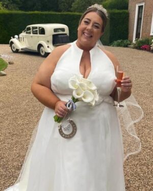 Jo Cooke Instagram - ❤️❤️❤️❤️REAL BRIDE ALERT❤️❤️❤️❤️
This is our gorgeous bride Sarah wearing a fabulous Sonsie dress affectionately known as The Marilyn. 

Visit us at the “real” Essex home of 
CURVY BRIDES BOUTIQUE
where you can see and try all our collections in sizes 16-36. 
Call to book your private appointment 01277 369908 or visit www.curvesandcouture.co.uk

#photooftheday 
#happy 
#instawedding 
#plussize 
#plussizespecialists #plussizebeauty #plussizeweddingdresses #plussizebrides #bride #wedding #weddingideas #plussizebridal #plussizeboutique #plussizefashion #essex #essexwedding  #love #curvy #curvybrides #curvybridesboutique #realbeauty #instagood  #YourBrandStory #fashion #beauty #2024 #real