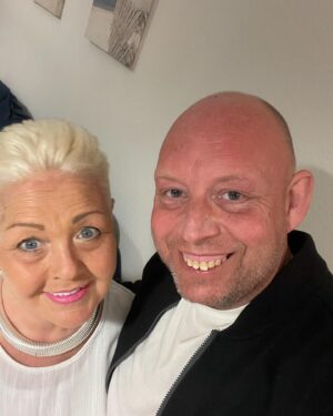 Jo Cooke Instagram - Celebrating 20 years of marriage with “My Person”. I’m not going to lie, it’s not all been fairy cakes and roses. The last 12 months have been really tough but with the support of our family and friends we have made it. Today we are chilling before celebratory dinner and a Tequilla Rose at @19th_holevilamoura. Here’s to the next 20 years with my best friend ! #love #marriage #weddinganniversary #20years #bestfriends #family @suzannegilmour1 @em.oh.el.el.eye.ee @cleocooke