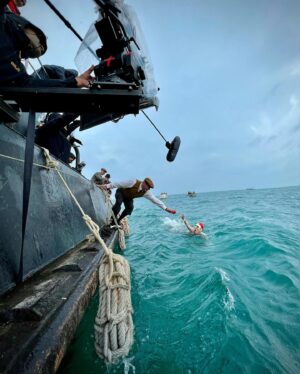 Joachim Rønning Instagram - In honor of World Oceans Day here are some bts pix I took during the weeks of our open water operation. I’m drawn to stories on the ocean. It’s such a beautiful and inspiring place - and we need to take better care of it @unworldoceansday #youngwomanandthesea 🏊‍♀️🏊‍♀️🏊‍♀️