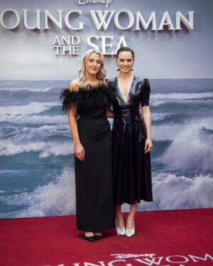 Joachim Rønning Instagram - Thank you to cast and @disneystudios and their distribution and marketing teams for a couple of wonderful weeks talking with people from all over the world about YOUNG WOMAN AND THE SEA. It truly takes a village. I first set out to make this movie for my daughters, telling the story about a girl who fought for what she believed in - and in many ways changed the world. I hope as many people as possible get to see this film on the big screen - and get as inspired by Trudy’s story as we were making it. Here’s to the daughters of the world #youngwomanandthesea 🏊‍♀️🏊‍♀️🏊‍♀️ Now playing!
