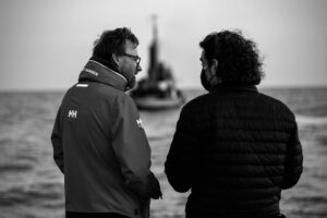 Joachim Rønning Instagram - Looking back at some of the hardest shooting weeks on YOUNG WOMAN AND THE SEA makes me appreciate the warm and dry editing room (and the corner pub). That said, like with all things fulfilling, the lust for more outweighs the hardship - and makes you want to do it again and again. Thank you to our eminent set photographers for capturing these b&w images of us fighting the beautiful elements 🎥🎞🎥 #setlife