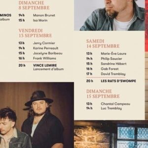 Joanie Charron Instagram - ⭐️VOILÀ⭐️
Nous serons en spectacle à 2 reprises au Festival Western de St-Tite 

7 septembre 
13h Terrasse CountryTown de @manon.bedardperso 
15h scène La Forge @culture.country 

On est tellement chanceuses de vivre ça, ça va Swigner 🤠

Joanie et Marie-Soleil

@49.parallele @jsmileproductions @yveslaramee @purcomofficiel @believemusiccanada @reseau_ontario @fwst_officiel