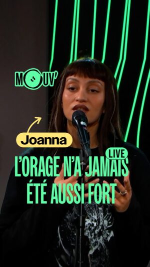 Joanna Instagram - Joanna est venue interpréter “L’orage n’a jamais été aussi fort” en live ⛈️

📻 Tunnel, c’est tous les jeudis de 19h à 21h avec @annatoumazoff sur mouv.fr