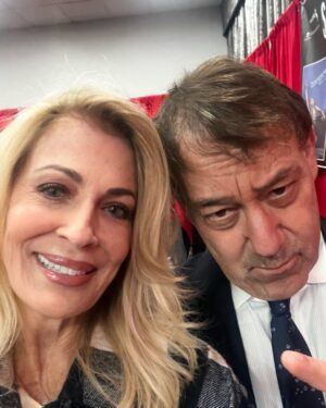 Joanna Cassidy Instagram - With the talented @SamRami.  You never know who you are going to run into!!!!!
