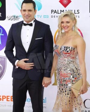 Joanne Farrell Instagram - He did it!! 
Congratulations to my wonderful husband on winning the coveted Best Feature Film award from the International Federation of Film Critics (Fipresci) at the Cairo International Film Festival last night, for his brilliant film Ghodwa @ghodwafilm 
Couldn’t be more proud to see his dream come true. 
Elf mabrouk to all the team. 
Thank you to everyone who has so kindly supported Dhafer and his film 💖
Who knows what Tomorrow may bring…

Special thanks also to @kruszynska_official for my stunning dresses, and to
stylist @jessicatculley,
@jawharaeg, and to hair & makeup team @alsagheersalons

@dhaferlabidine
#dhaferlabidine
@ciff43
#ciff43
@ghodwafilm
#ghodwafilm
@kruszynska_official @jessicatculley 
#redcarpet #londonfashion