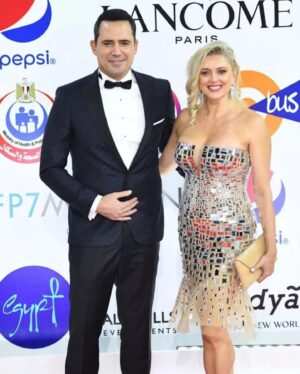 Joanne Farrell Instagram - He did it!! 
Congratulations to my wonderful husband on winning the coveted Best Feature Film award from the International Federation of Film Critics (Fipresci) at the Cairo International Film Festival last night, for his brilliant film Ghodwa @ghodwafilm 
Couldn’t be more proud to see his dream come true. 
Elf mabrouk to all the team. 
Thank you to everyone who has so kindly supported Dhafer and his film 💖
Who knows what Tomorrow may bring…

Special thanks also to @kruszynska_official for my stunning dresses, and to
stylist @jessicatculley,
@jawharaeg, and to hair & makeup team @alsagheersalons

@dhaferlabidine
#dhaferlabidine
@ciff43
#ciff43
@ghodwafilm
#ghodwafilm
@kruszynska_official @jessicatculley 
#redcarpet #londonfashion