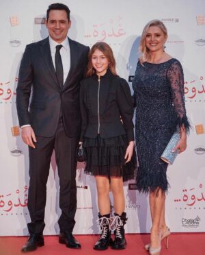 Joanne Farrell Instagram - So proud to be with my husband @dhaferlabidine and our lovely daughter Yasmine to celebrate the spectacular Tunisian Premiere of his award winning film @ghodwafilm at the Cité de la Culture, Tunis on Saturday night. What a fabulous evening! Congratulations to everyone involved. Thank you for the warm and wonderful reception 
🎬🥳💖🇹🇳

Loving my dress by @elizajanehowell
#elizajanehowell
@jessiecatculley

@ghodwafilm
#ghodwafilm
@dhaferlabidine
#dhaferlabidine
@DoubleAproductions
#DoubleAproductions