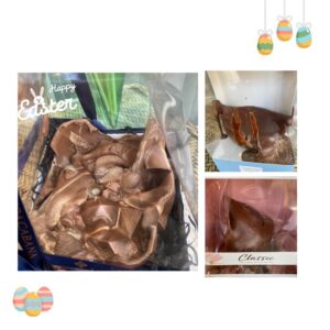 Joanne Farrell Instagram - Happy Easter everyone!

Note to self - Don’t leave the chocolate eggs in the conservatory over night next year.... 😂