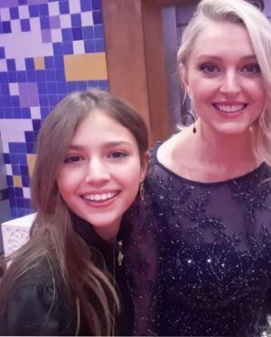 Joanne Farrell Instagram - So proud to be with my husband @dhaferlabidine and our lovely daughter Yasmine to celebrate the spectacular Tunisian Premiere of his award winning film @ghodwafilm at the Cité de la Culture, Tunis on Saturday night. What a fabulous evening! Congratulations to everyone involved. Thank you for the warm and wonderful reception 
🎬🥳💖🇹🇳

Loving my dress by @elizajanehowell
#elizajanehowell
@jessiecatculley

@ghodwafilm
#ghodwafilm
@dhaferlabidine
#dhaferlabidine
@DoubleAproductions
#DoubleAproductions
