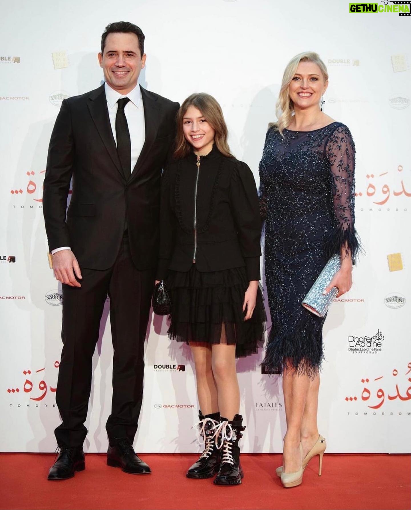 Joanne Farrell - 8.9K Likes - So proud to be with my husband @dhaferlabidine and our lovely daughter Yasmine to celebrate the spectacular Tunisian Premiere of his award winning film @ghodwafilm at the Cité de la Culture, Tunis on Saturday night. What a fabulous evening! Congratulations to everyone involved. Thank you for the warm and wonderful reception
🎬🥳💖🇹🇳
Loving my dress by @elizajanehowell
#elizajanehowell
@jessiecatculley
@ghodwafilm
#ghodwafilm
@dhaferlabidine
#dhaferlabidine
@DoubleAproductions
#DoubleAproductions