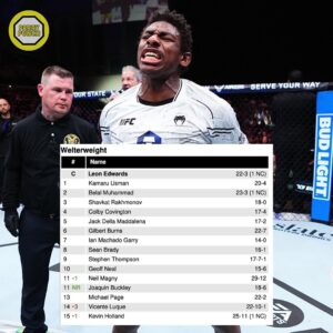 Joaquin Buckley Instagram - 🚨| #JoaquinBuckley debuts at no. 11 in the official #UFC welterweight rankings following his second round TKO over #VicenteLuque at #UFCAtlanticCity. 📈👏 (SWIPE)

Luque falls three spots to no. 14, Kevin Holland gets bumped down to no. 15.

For some reason, Neil Magny gets bumped up from no. 12 to no. 11 following Buckley’s win and the two now share a ranking.

per @johnmorganmma