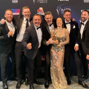 Jock Zonfrillo Instagram - WOOHOO - @masterchefau won the @aacta for Best Reality Program!!

As the Judges on the show, we actually have the easiest job. The crew are the ones there hours before we arrive, and remain there hours after we leave. They’re planning episodes over the weekend, shopping for our wardrobe on their days off, and always keeping the spirit of the show front and centre. And of course the cast of fans vs favourites without whom the show just wouldn’t have been the same. 

Big shout out to @charmainedepasquale_stylist & @maurzmoriarty9  for the daily wardrobe and H&M that somehow manage to make this scallywag look respectable. I love you ladies thank you :•) & Tash who I can’t tag for looking after us like a mum on the daily, you haven’t had a toastie till you’ve had a Tashi Toastie™ 

Another big shout out to the three names actually on the show too the amazing producers that are @dafcap83 @hashtagsimon & @eoin__maher big love gents♥️

And big thanks @channel10au and @endemolshineau for making all of this happen.