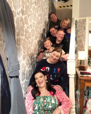 Jodie Prenger Instagram - These lot…I love em ta ribbons I tell you. What a fabulous bunch #family #thegrimshaws @coronationstreet