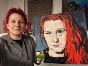 Jody Gyivicsan Instagram - Sweet piece by @hettrickart !
👏👏👏
Hyped to be your muse.
.
.
#prowrestling #art