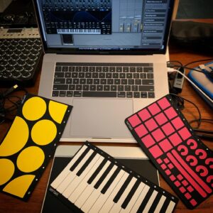 Joe Hahn Instagram - These @senselinc Mpe controllers are legit. They are very flexible and compact. For anyone making music or interested in making music, I highly recommend. They are easy to hook up and fun to use. These are rubber overlays that are instantly interchangeable. The MPE gives a wide range of expression. They make overlays for video editing and other applications as well.