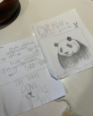 Joe Hahn Instagram - @nusidieh and I finished the homework assignments that our daughter gave us